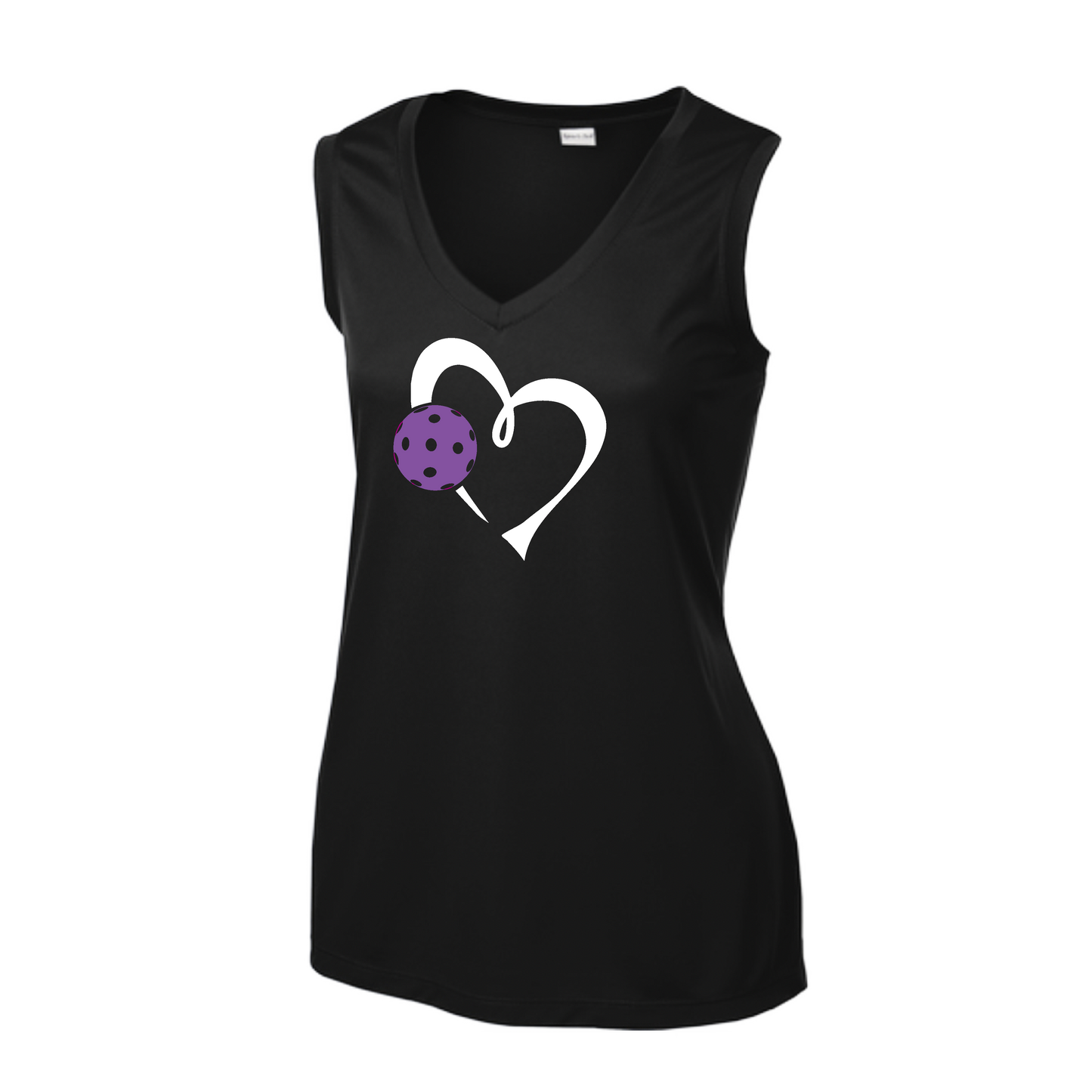 Love Pickleball (Purple) | Women’s Sleeveless Pickleball Shirt | 100% Polyester