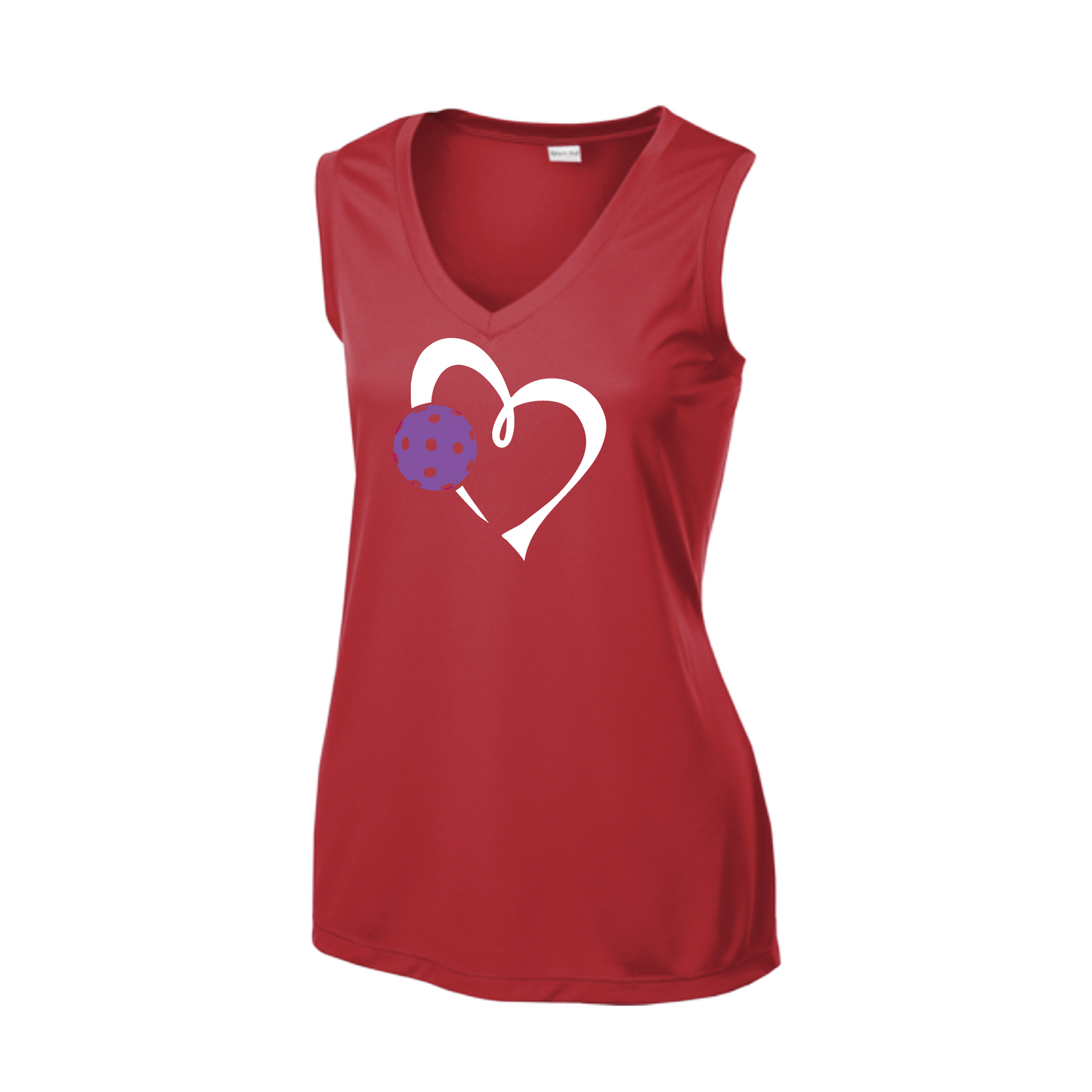 Love Pickleball (Purple) | Women’s Sleeveless Pickleball Shirt | 100% Polyester