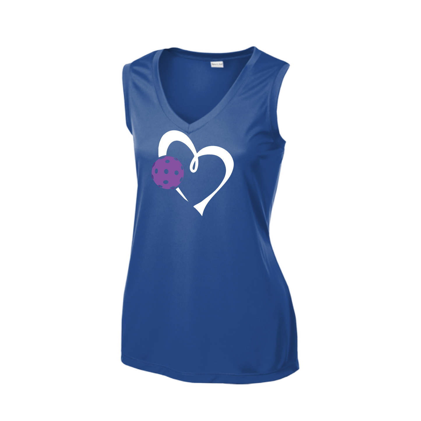 Love Pickleball (Purple) | Women’s Sleeveless Pickleball Shirt | 100% Polyester