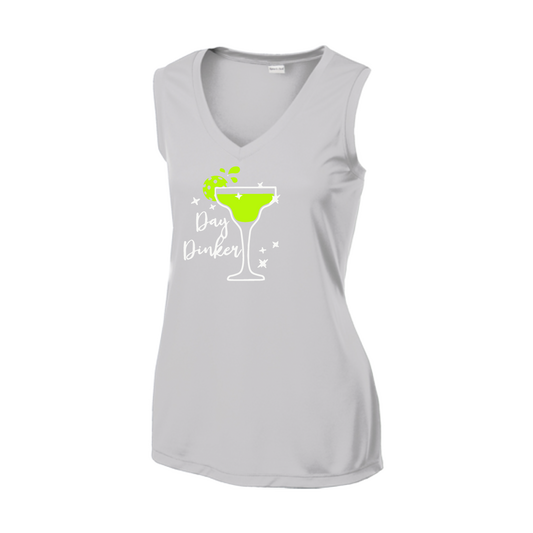 Day Dinker Pickleball Lime | Women’s Sleeveless Athletic Shirt | 100% Polyester