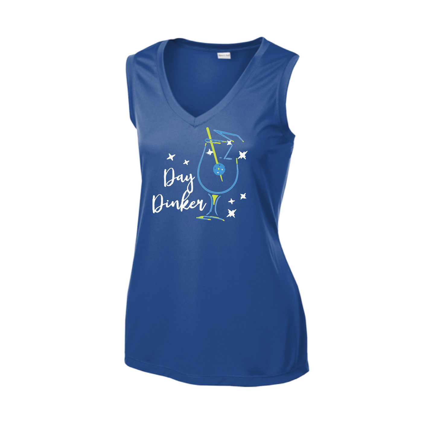 Day Dinker Pickleball Olive | Women’s Sleeveless Athletic Shirt | 100% Polyester