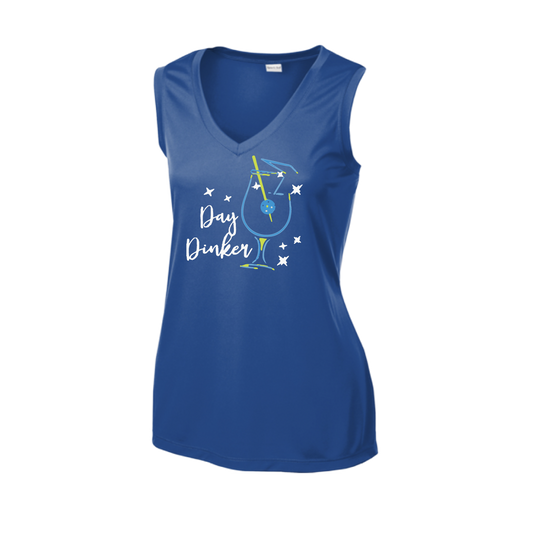 Day Dinker Pickleball Olive | Women’s Sleeveless Athletic Shirt | 100% Polyester