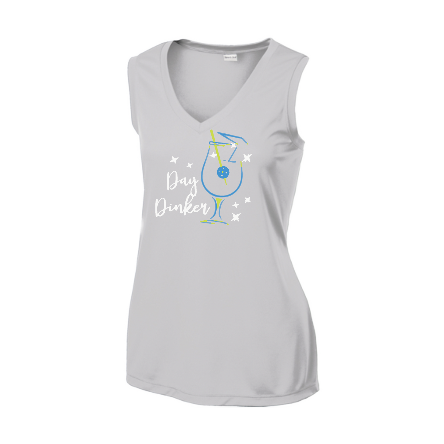 Day Dinker Pickleball Olive | Women’s Sleeveless Athletic Shirt | 100% Polyester