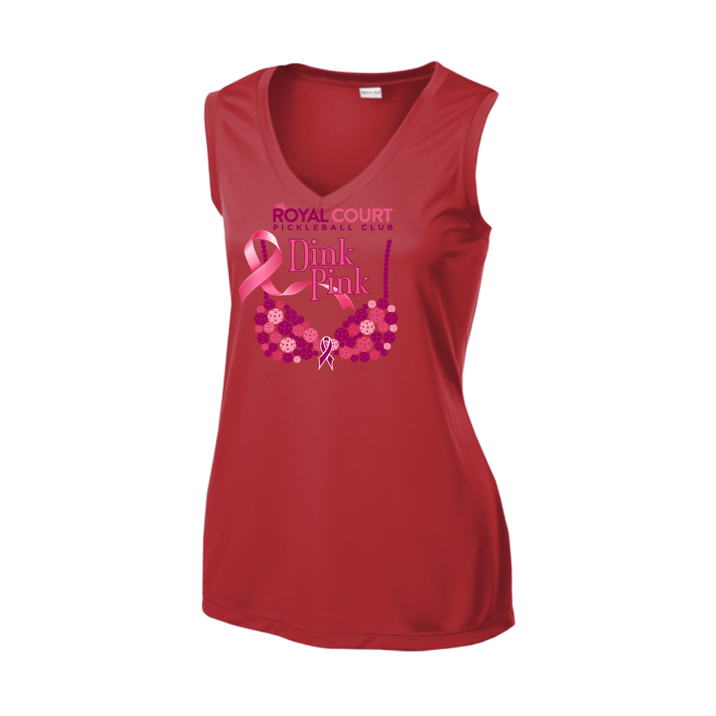 Royal Court Dink Pink | Women’s Sleeveless Athletic Shirt | 100% Polyester