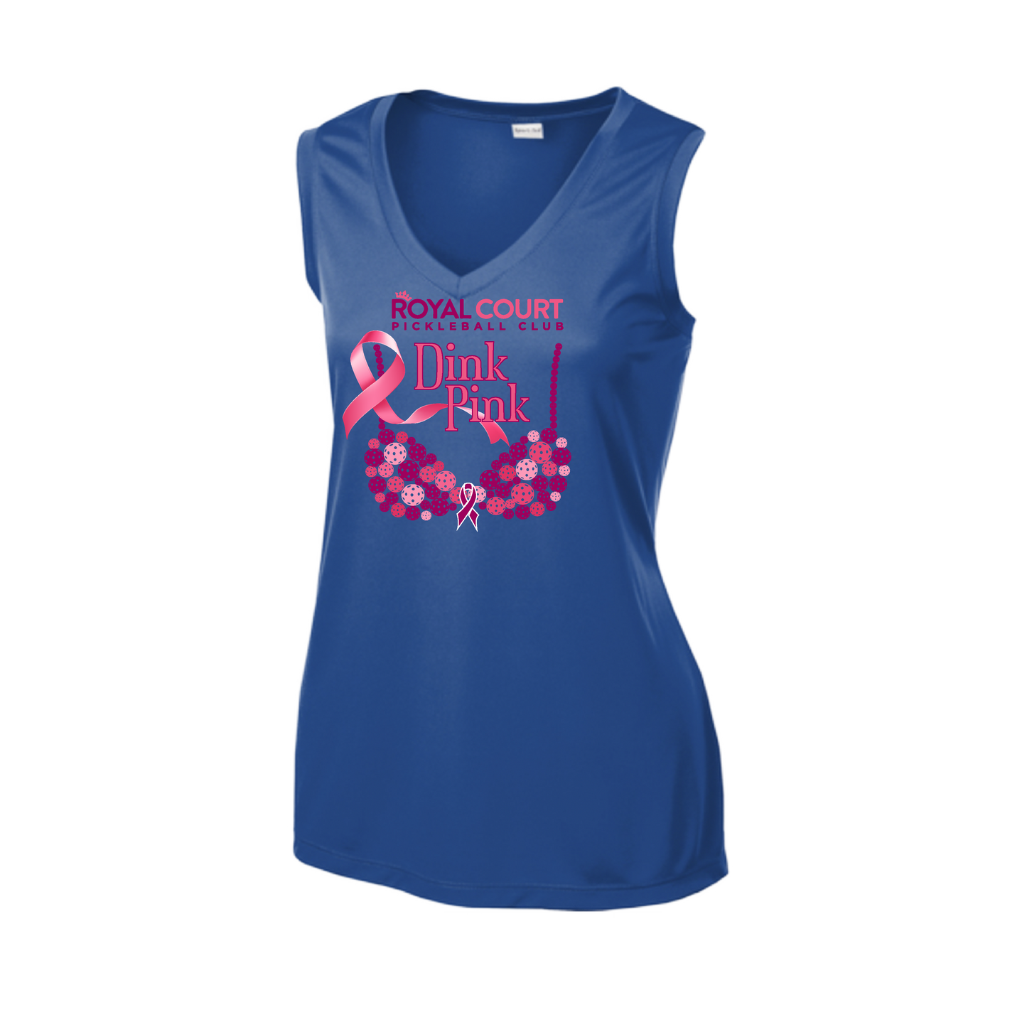 Royal Court Dink Pink | Women’s Sleeveless Athletic Shirt | 100% Polyester