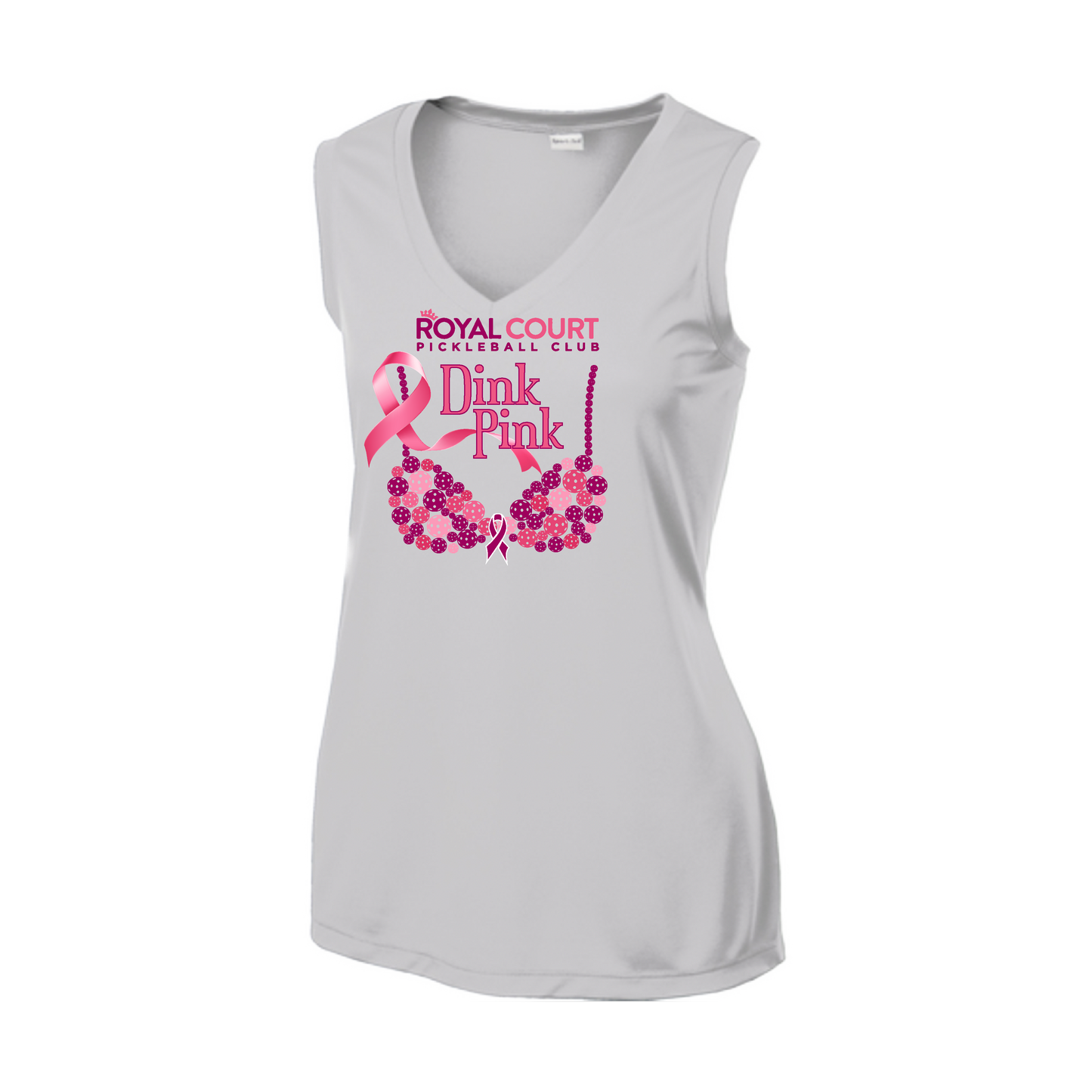 Royal Court Dink Pink | Women’s Sleeveless Athletic Shirt | 100% Polyester