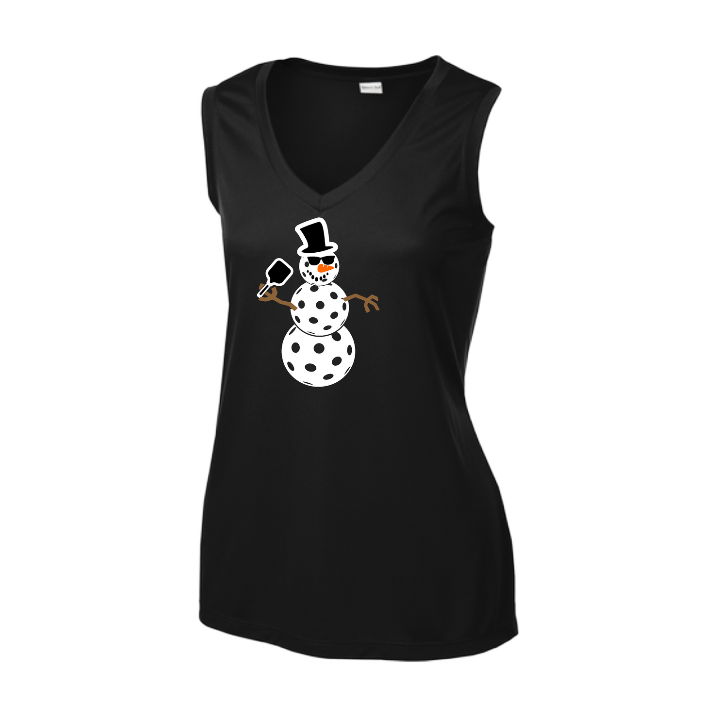 Snowman | Women’s Sleeveless Athletic Shirt | 100% Polyester