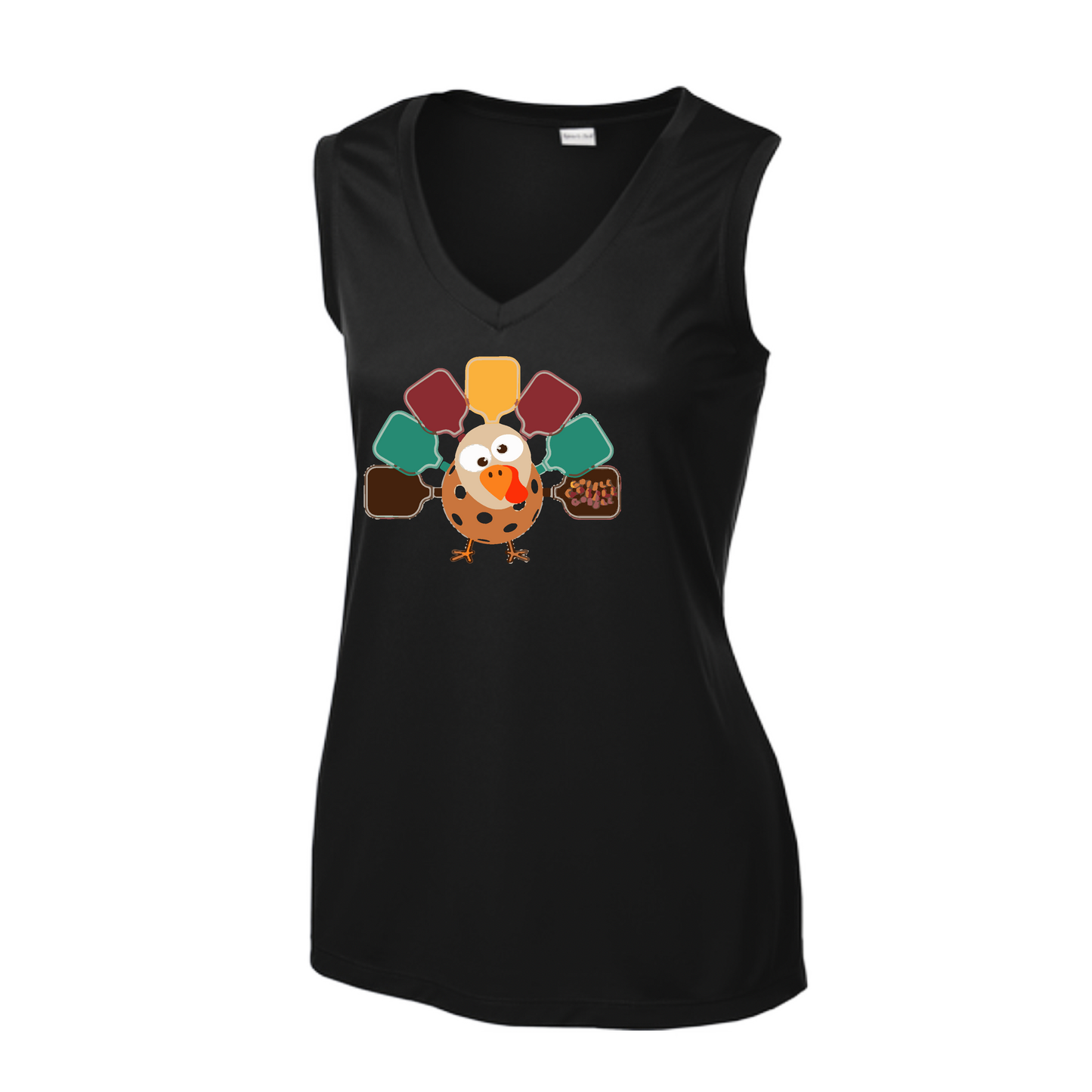 Turkey Pickleball | Women’s Sleeveless Athletic Shirt | 100% Polyester