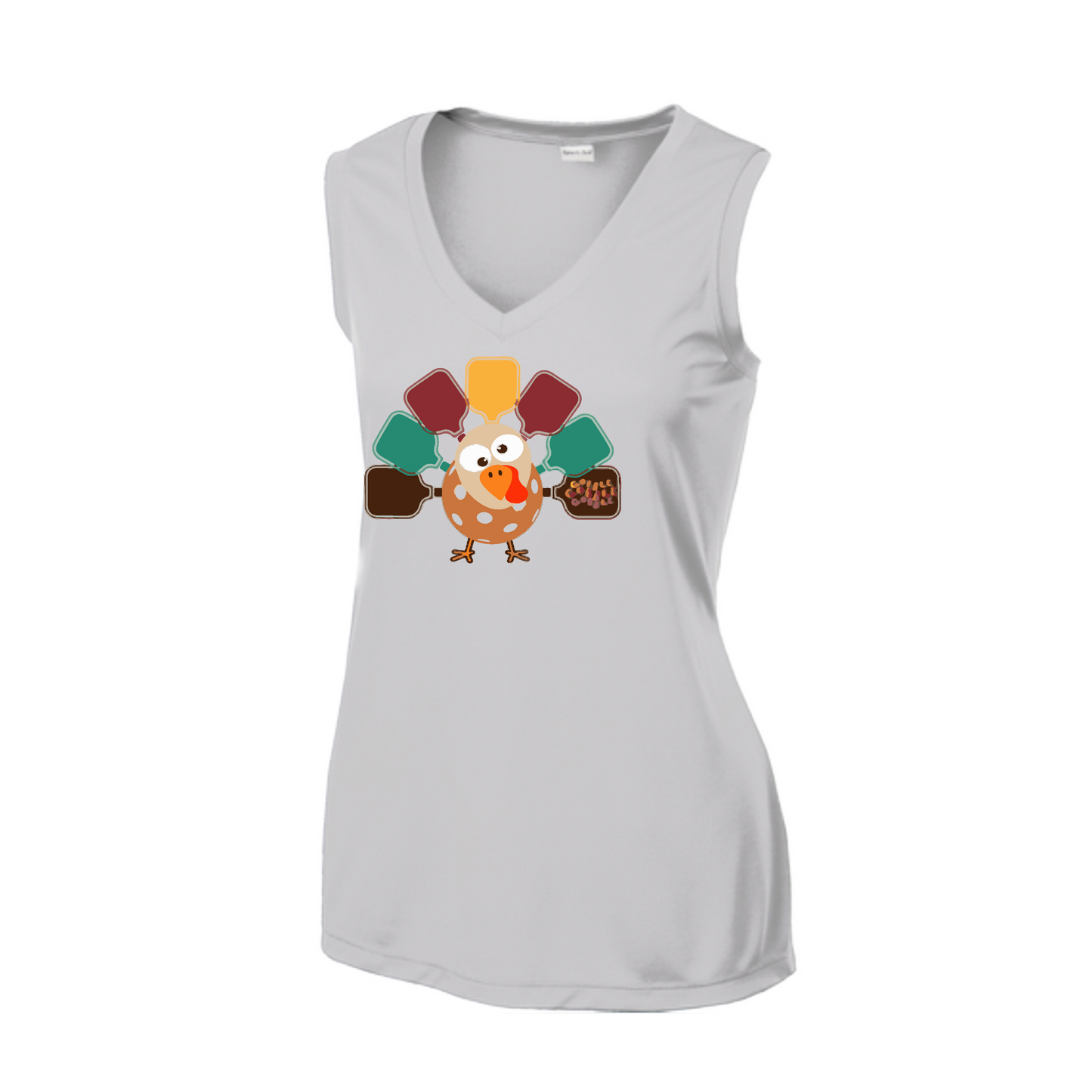 Turkey Pickleball | Women’s Sleeveless Athletic Shirt | 100% Polyester