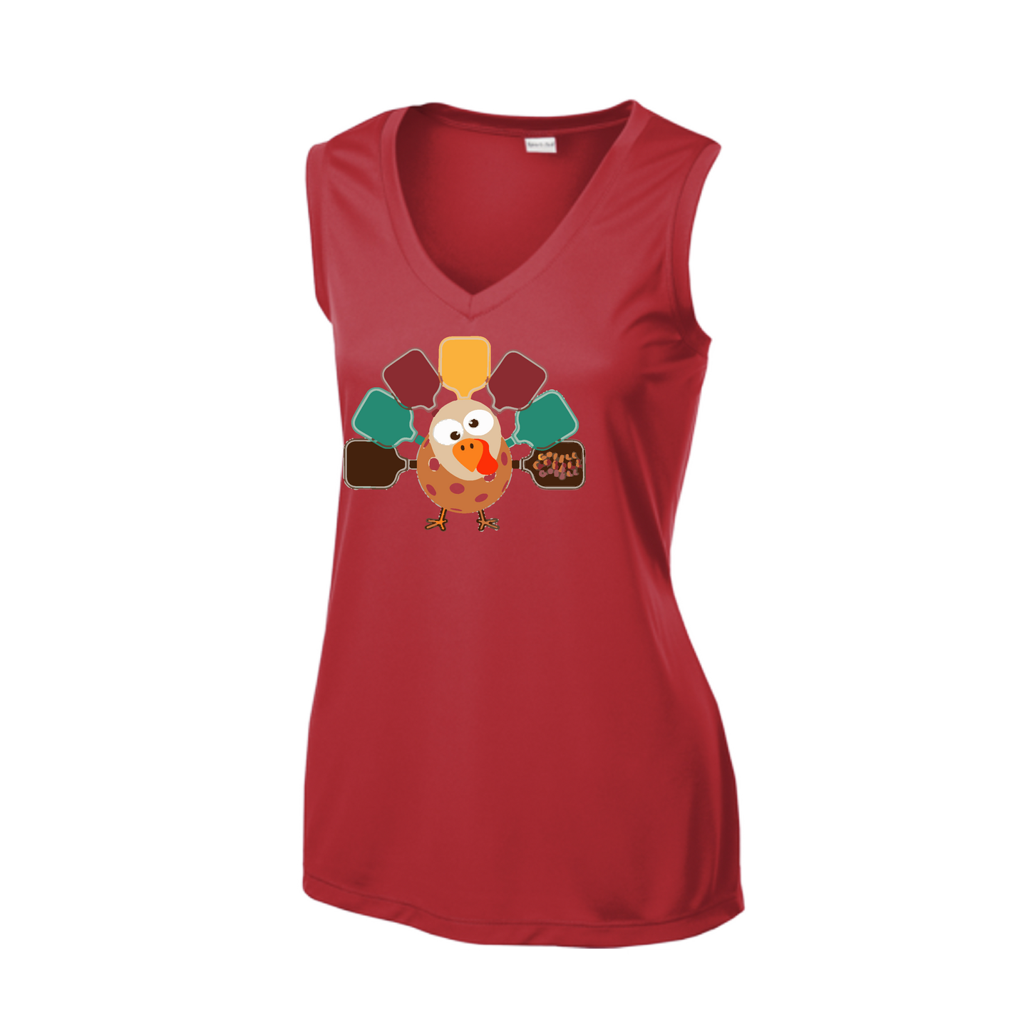 Turkey Pickleball | Women’s Sleeveless Athletic Shirt | 100% Polyester