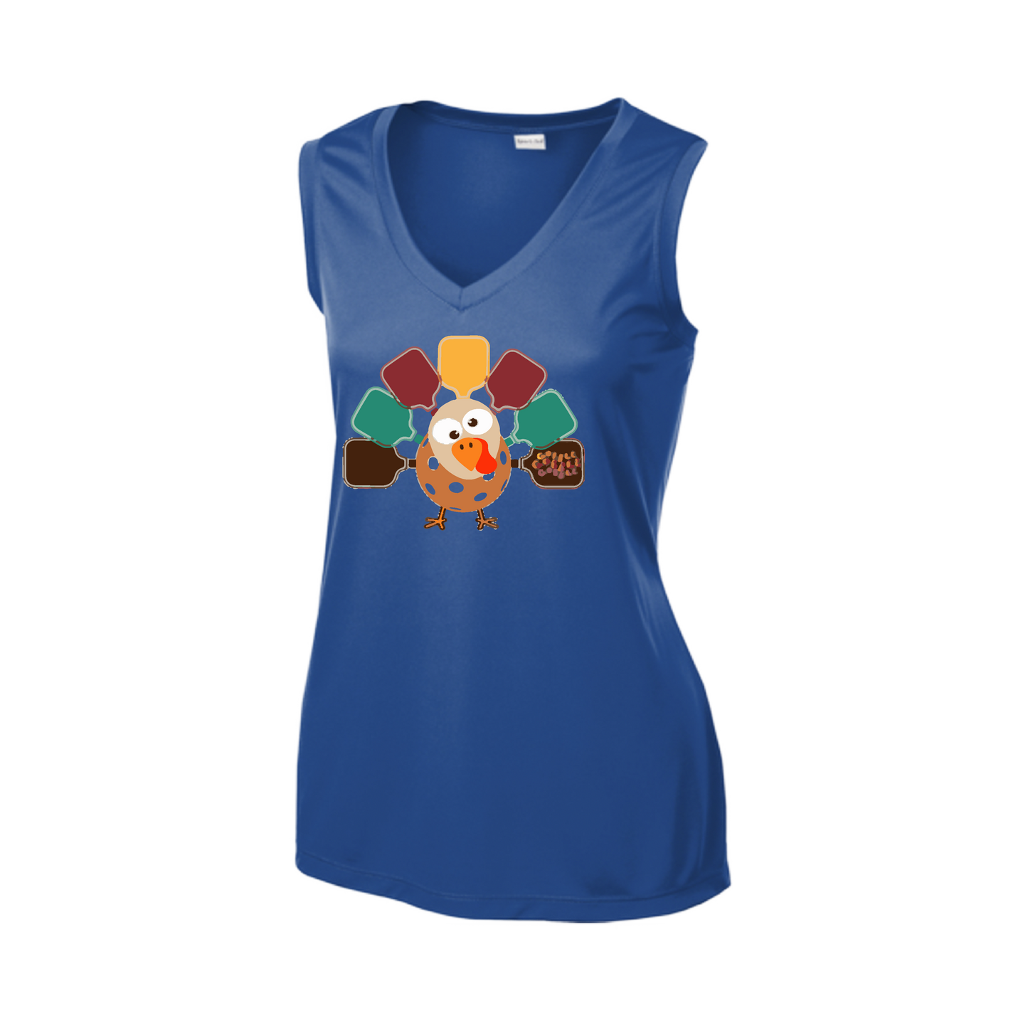 Turkey Pickleball | Women’s Sleeveless Athletic Shirt | 100% Polyester