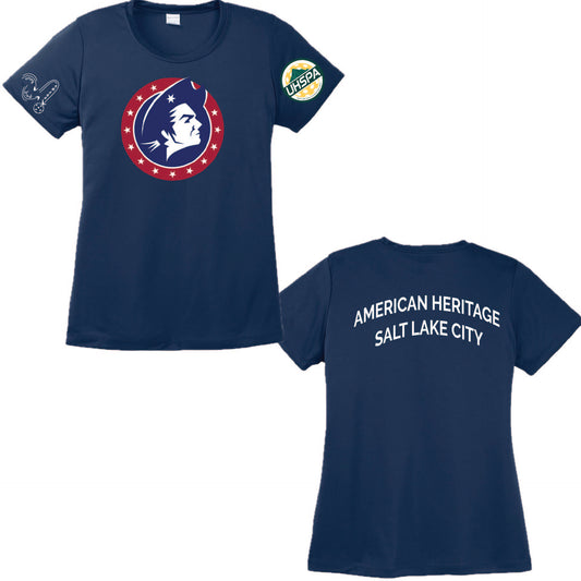 American Heritage High Salt Lake City UHSPA | Women's Short Sleeve Crewneck T-Shirts | 100% Polyester