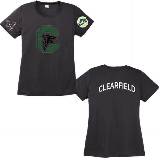 Clearfield High UHSPA | Women's Short Sleeve Crewneck T-Shirts | 100% Polyester