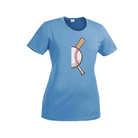 Curveball | Women’s Short Sleeve Crewneck Baseball T-Shirts | 100% Polyester