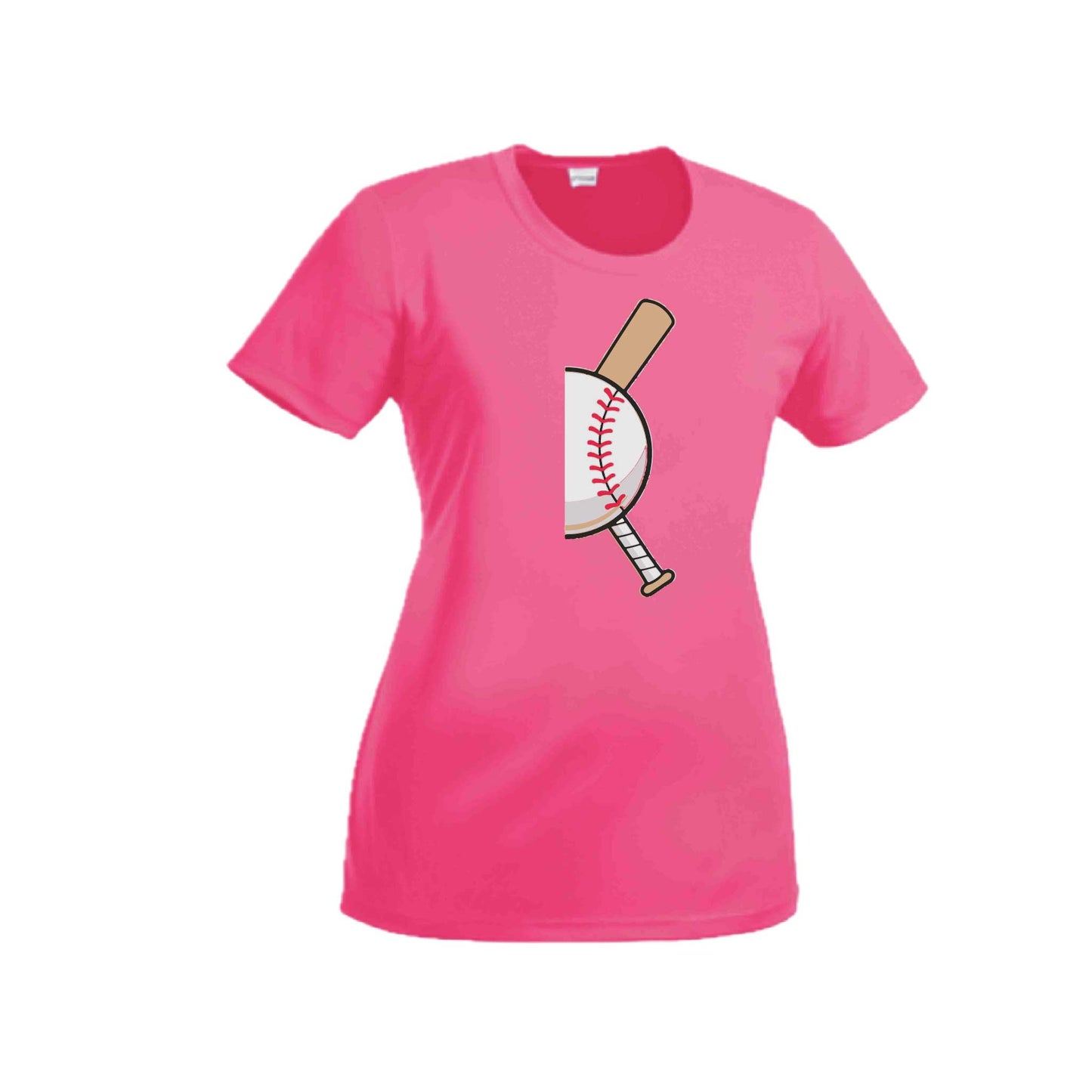 Curveball | Women’s Short Sleeve Crewneck Baseball T-Shirts | 100% Polyester
