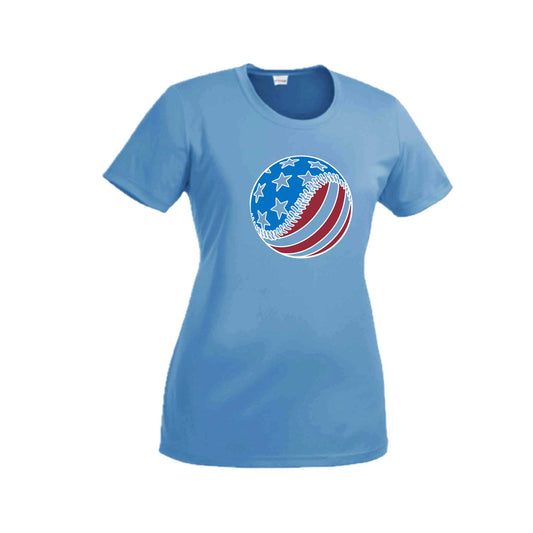 Fastball | Women’s Short Sleeve Crewneck Baseball T-Shirts | 100% Polyester