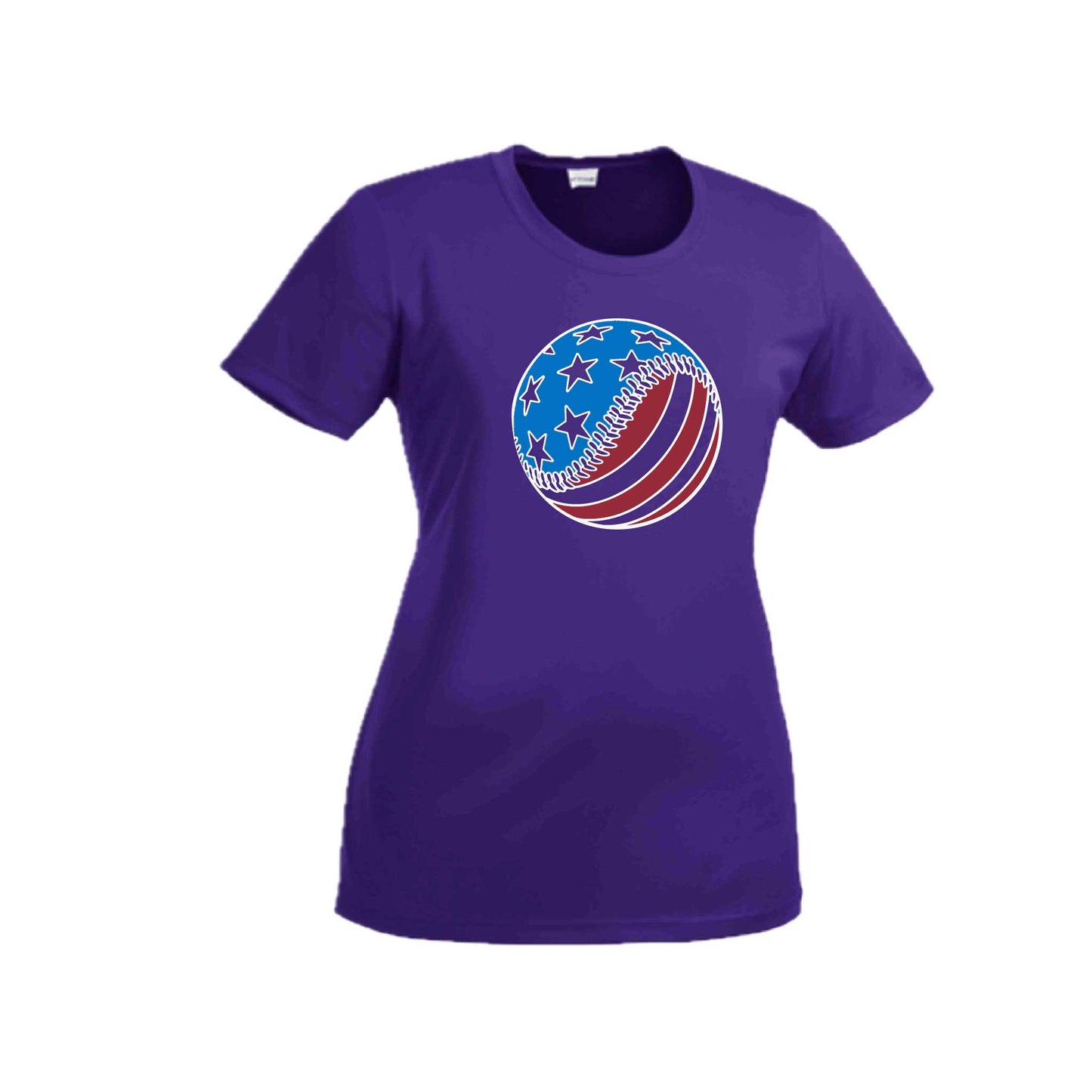 Fastball | Women’s Short Sleeve Crewneck Baseball T-Shirts | 100% Polyester