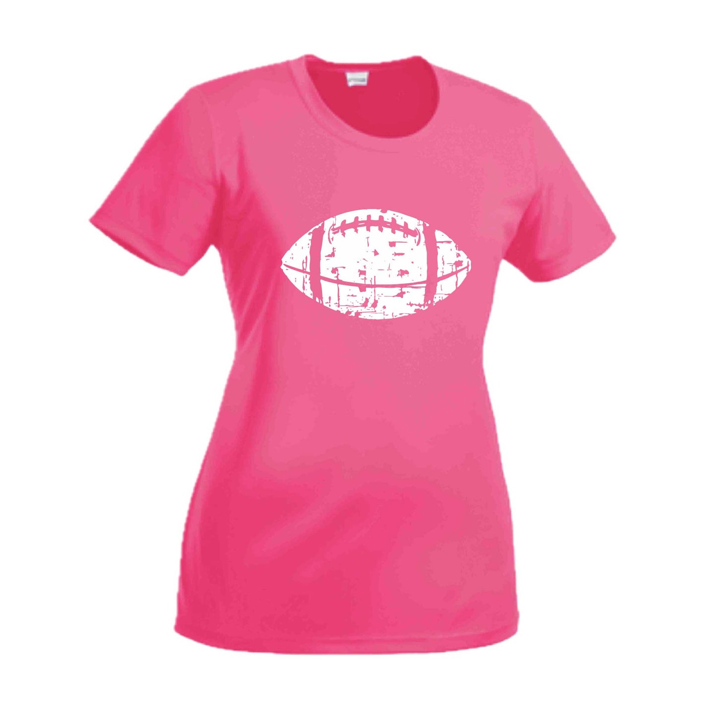 Football Scramble | Women’s Short Sleeve Crewneck Football T-Shirts | 100% Polyester