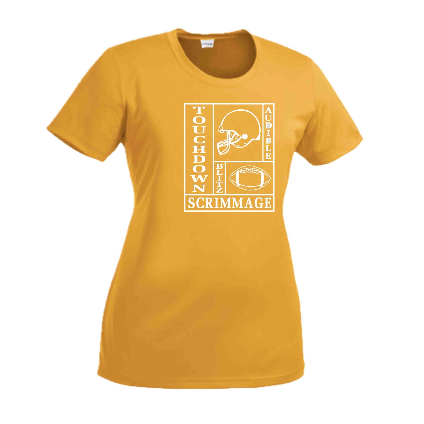 Football Zone | Women’s Short Sleeve Crewneck Football T-Shirts | 100% Polyester