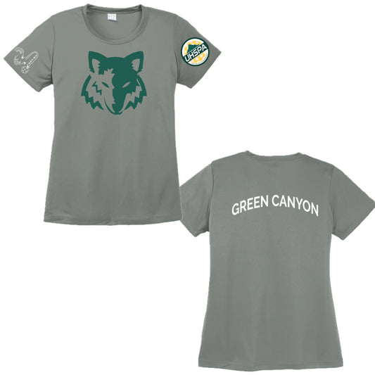 Green Canyon High UHSPA | Women's Short Sleeve Crewneck T-Shirts | 100% Polyester
