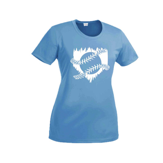 Home Run | Women’s Short Sleeve Crewneck Baseball T-Shirts | 100% Polyester