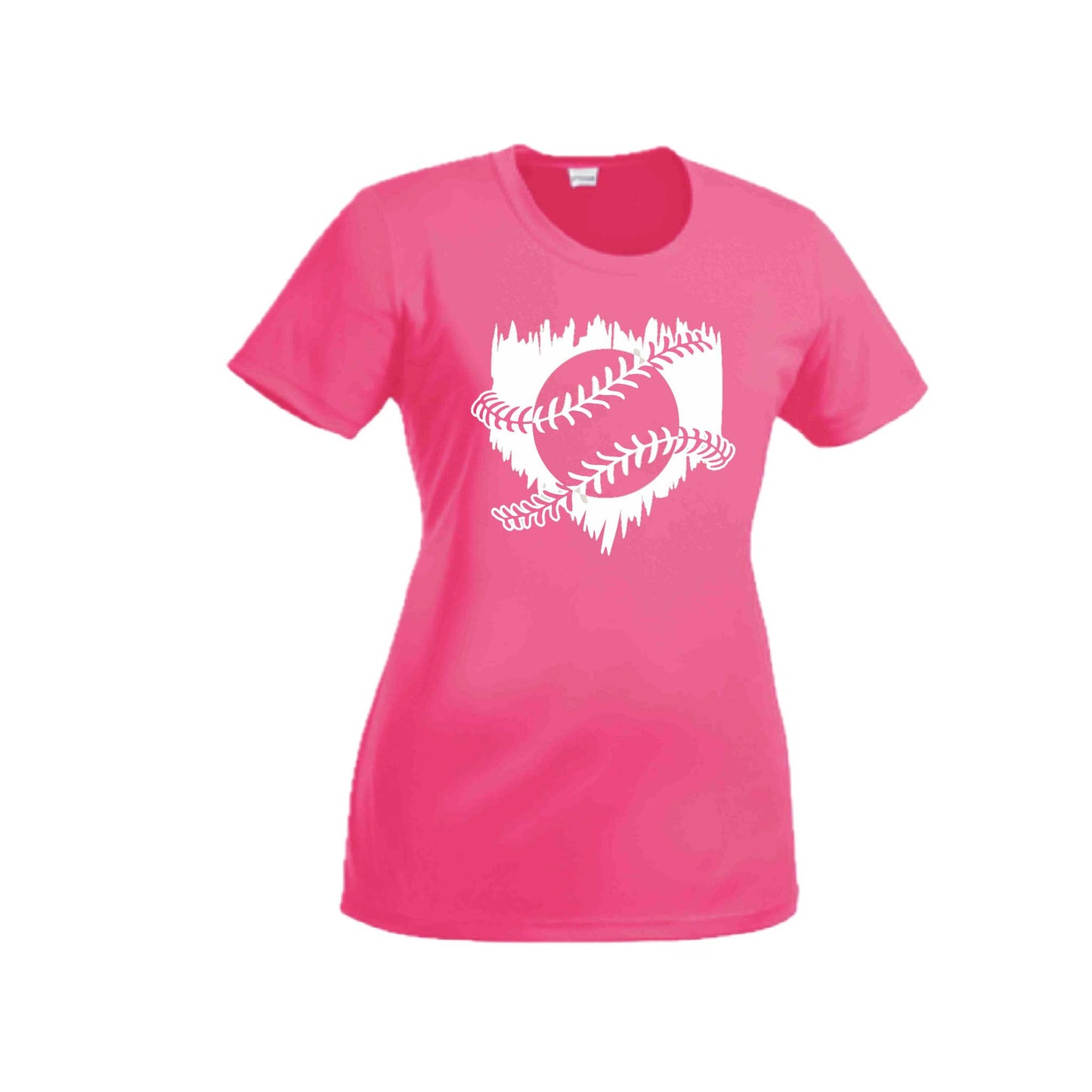 Home Run | Women’s Short Sleeve Crewneck Baseball T-Shirts | 100% Polyester
