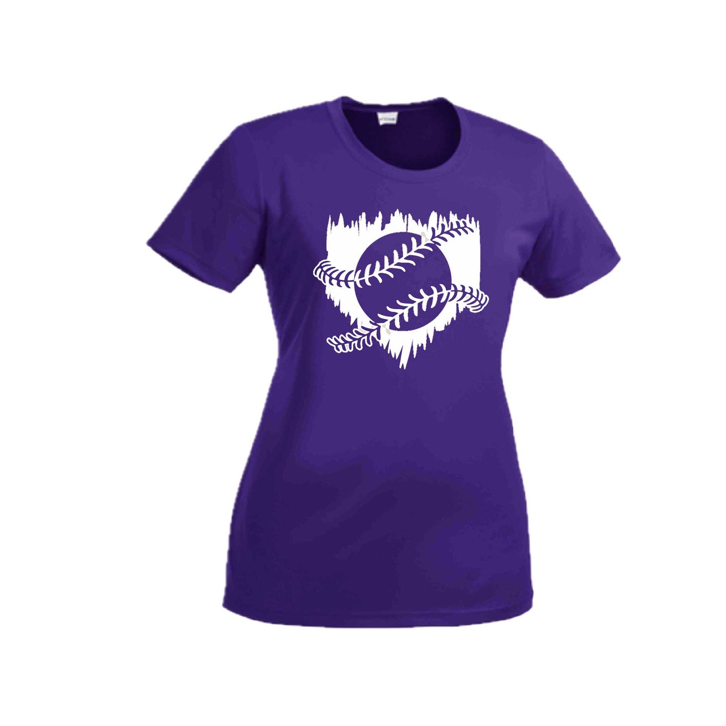 Home Run | Women’s Short Sleeve Crewneck Baseball T-Shirts | 100% Polyester