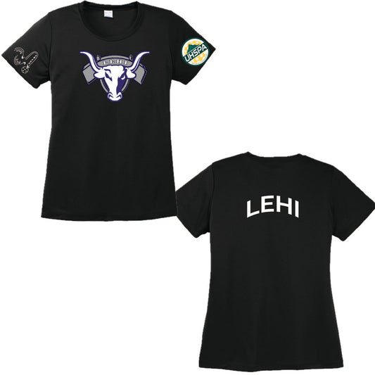 Lehi High UHSPA | Women's Short Sleeve Crewneck T-Shirts | 100% Polyester
