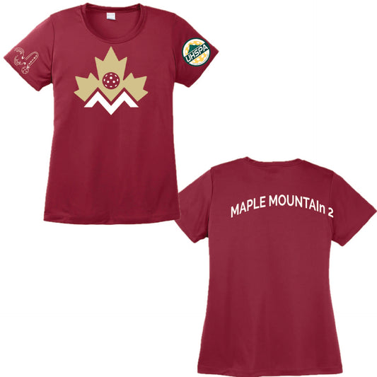 Maple Mountain High 2 UHSPA | Women's Short Sleeve Crewneck T-Shirts | 100% Polyester
