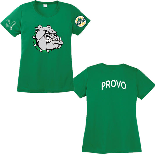 Provo High UHSPA | Women's Short Sleeve Crewneck T-Shirts | 100% Polyester