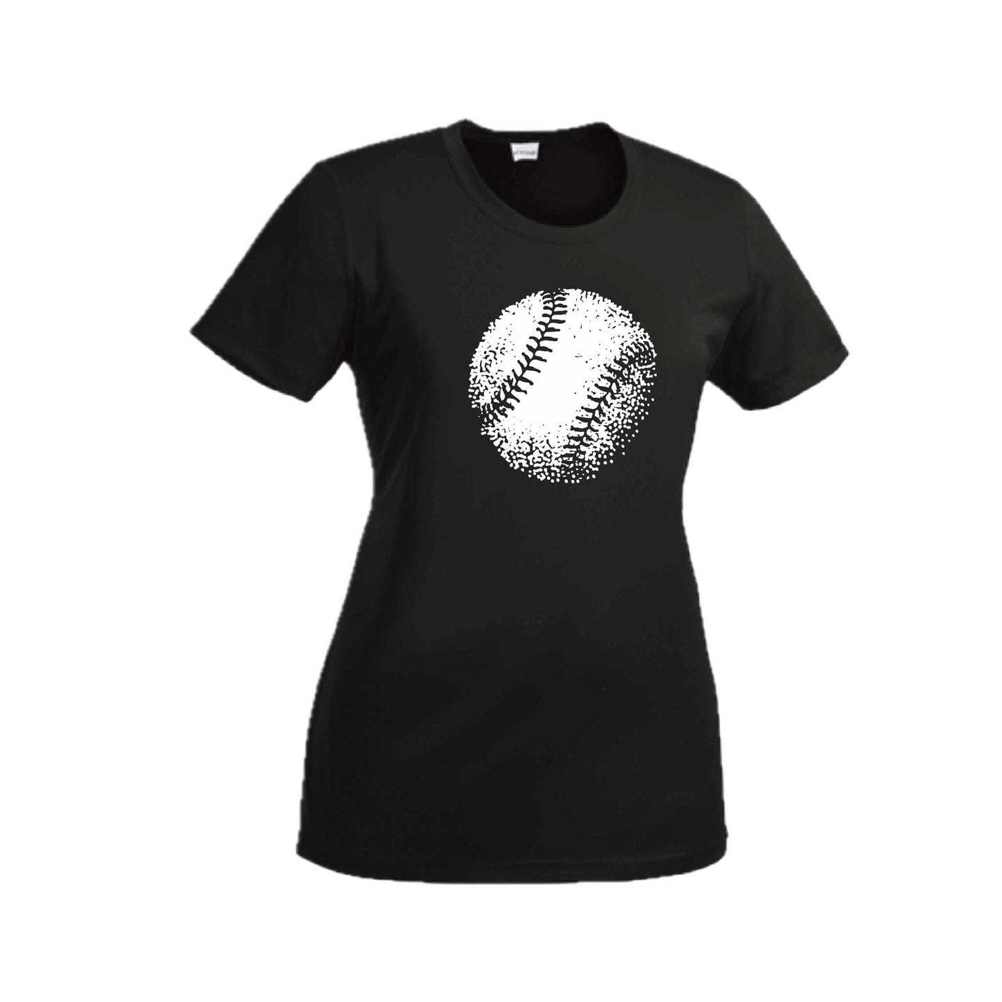 Retro Baseball | Women’s Short Sleeve Crewneck Baseball T-Shirts | 100% Polyester