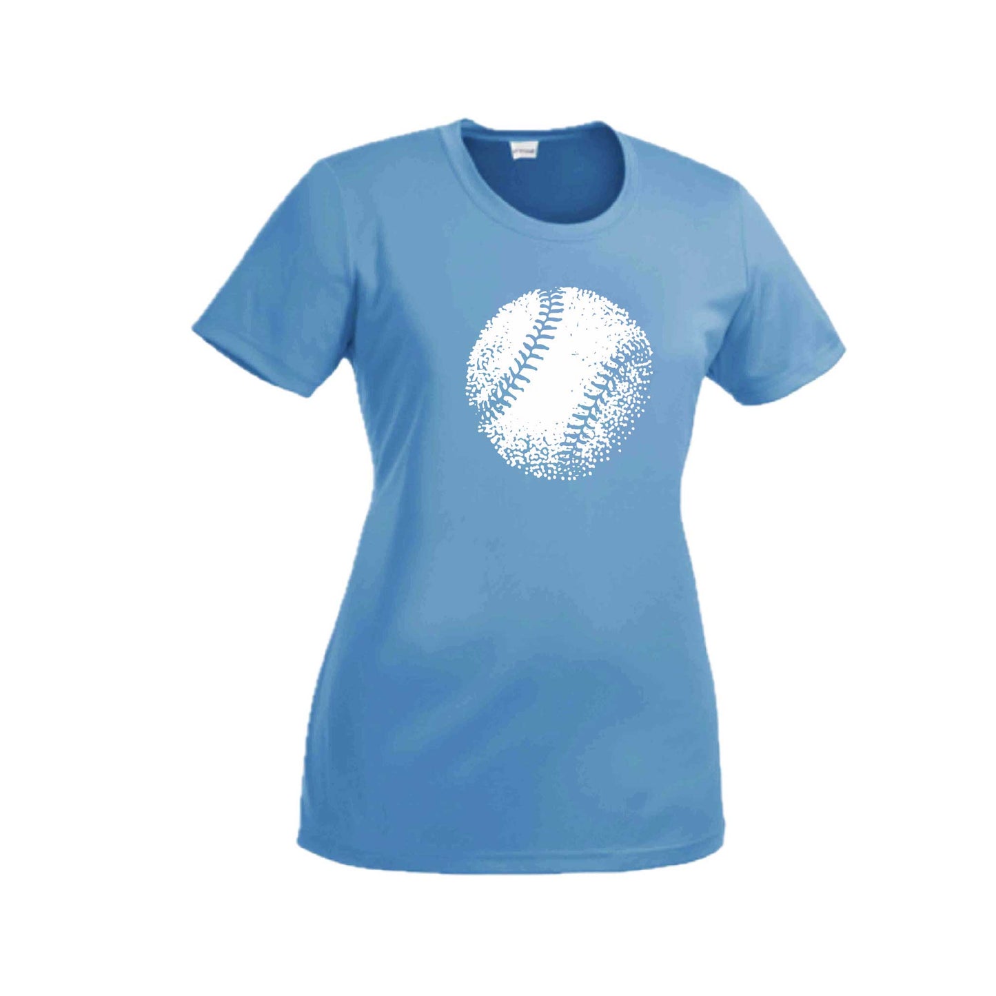 Retro Baseball | Women’s Short Sleeve Crewneck Baseball T-Shirts | 100% Polyester