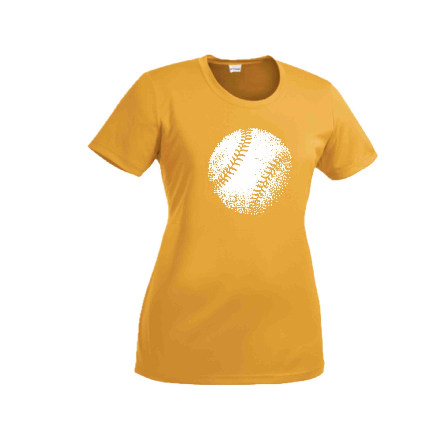 Retro Baseball | Women’s Short Sleeve Crewneck Baseball T-Shirts | 100% Polyester