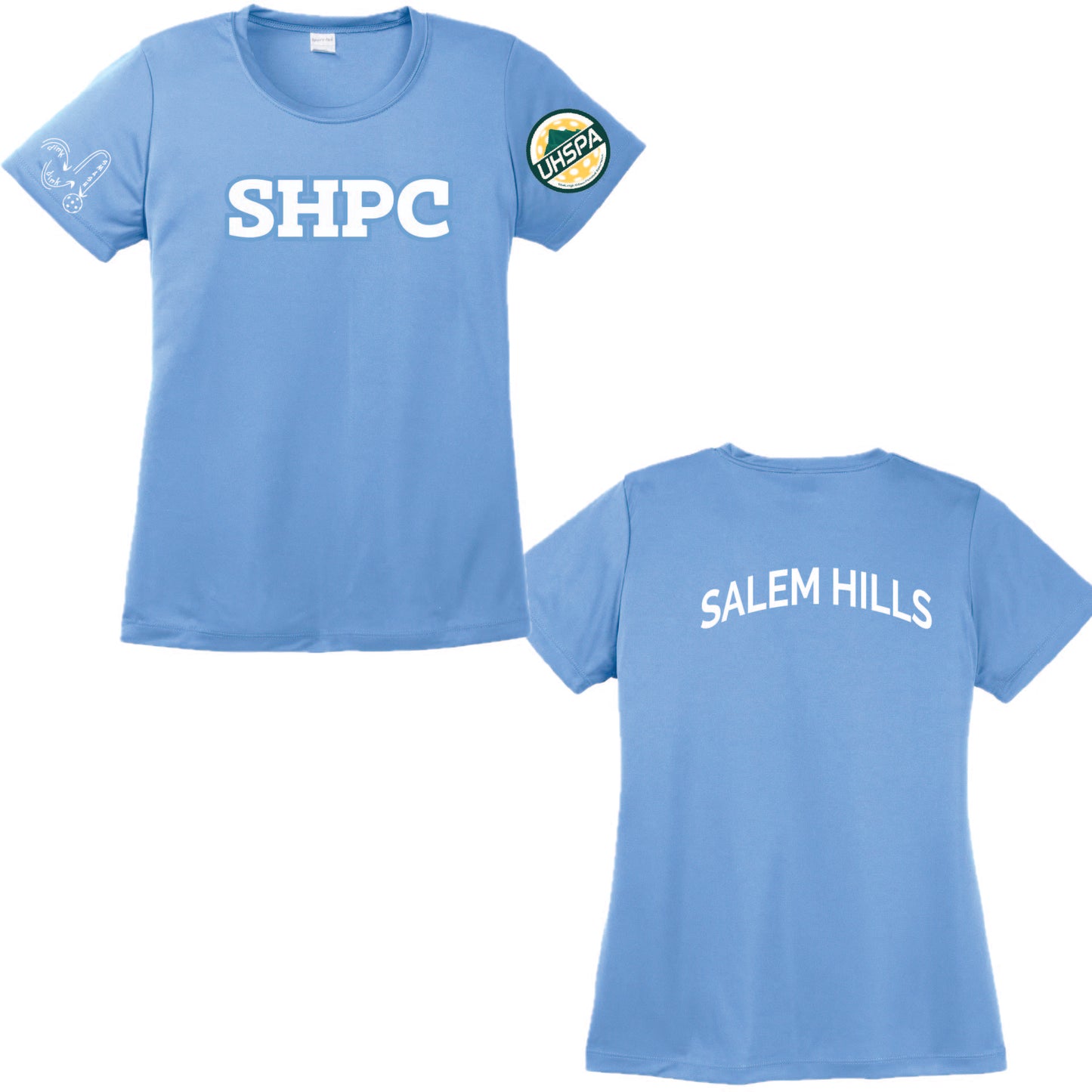 Salem Hills High UHSPA | Women's Short Sleeve Crewneck T-Shirts | 100% Polyester