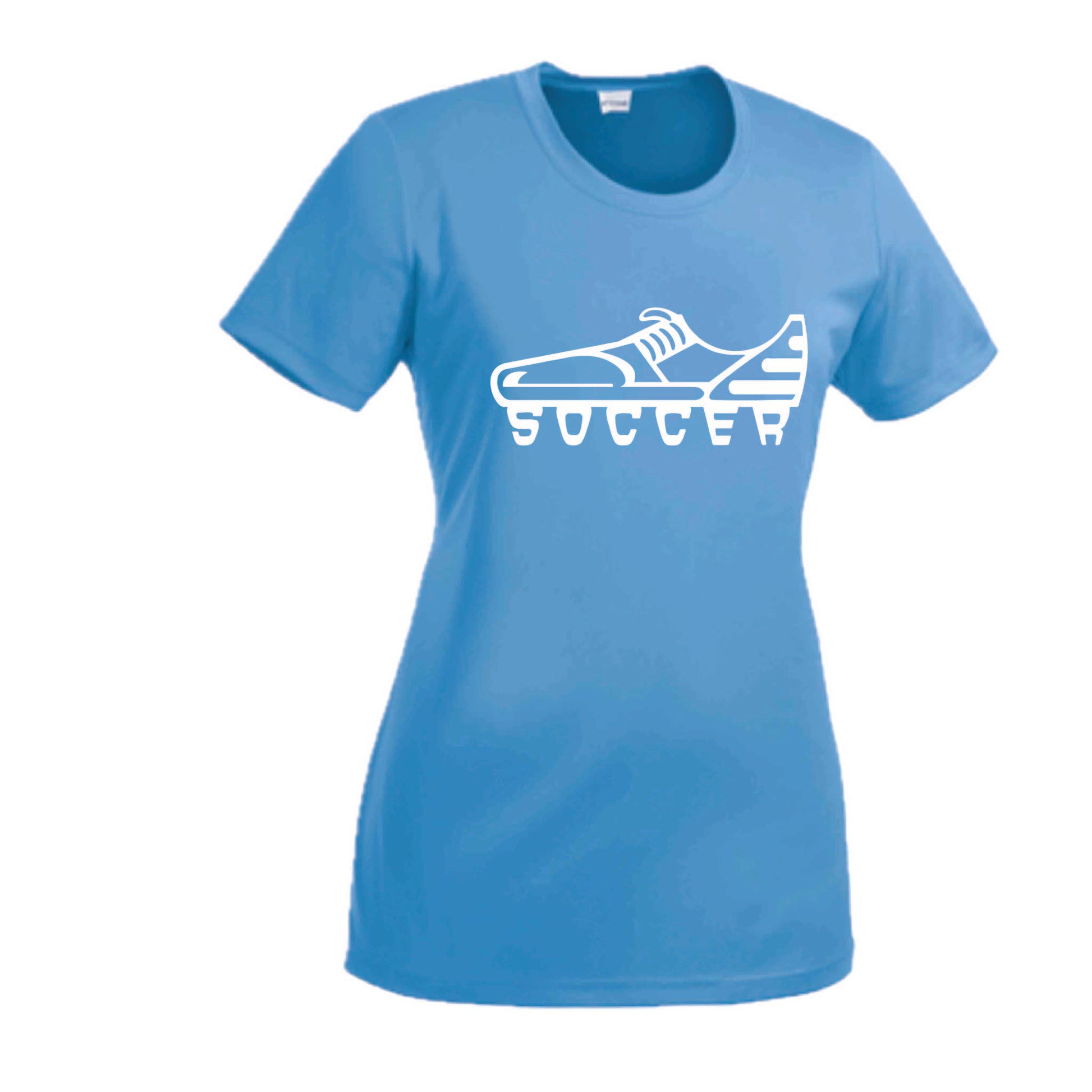 Soccer Cleat | Women’s Short Sleeve Crewneck Soccer T-Shirts | 100% Polyester