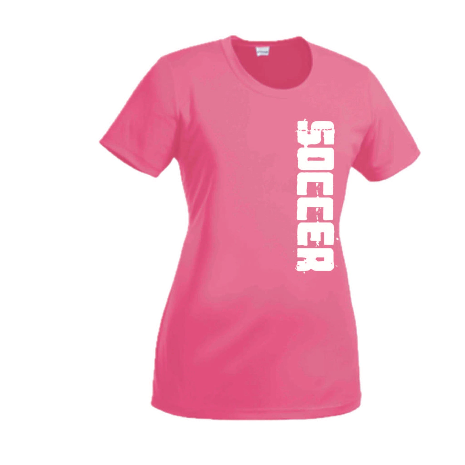 Stylish Soccer | Women’s Short Sleeve Crewneck Soccer T-Shirts | 100% Polyester