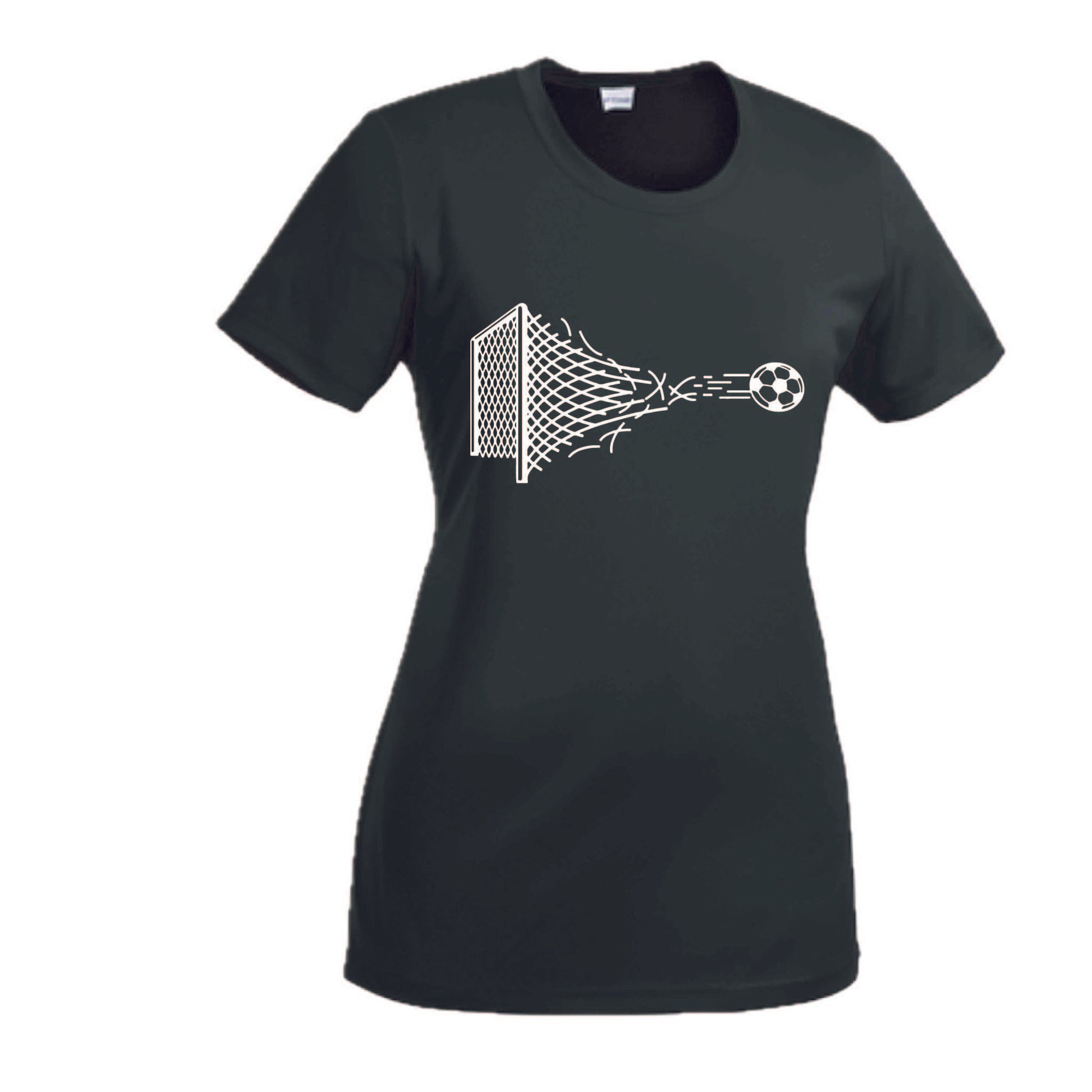 Soccer Net | Women’s Short Sleeve Crewneck Soccer T-Shirts | 100% Polyester