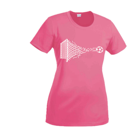 Soccer Net | Women’s Short Sleeve Crewneck Soccer T-Shirts | 100% Polyester