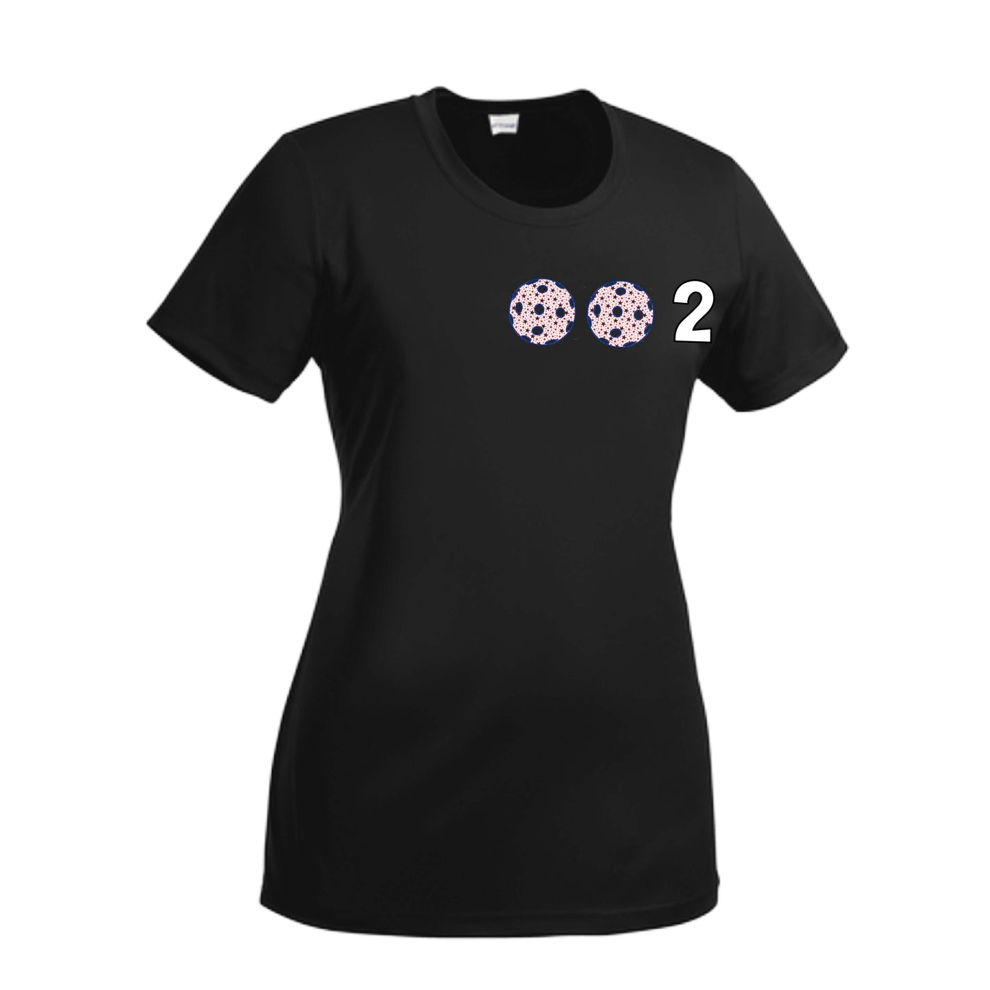 002 (10 Custom Pickleball Colors) | Women’s Short Sleeve Crewneck Pickleball Shirts | 100% Polyester