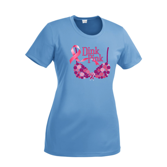 Dink Pink | Women’s Short Sleeve Crewneck Pickleball Shirts | 100% Polyester