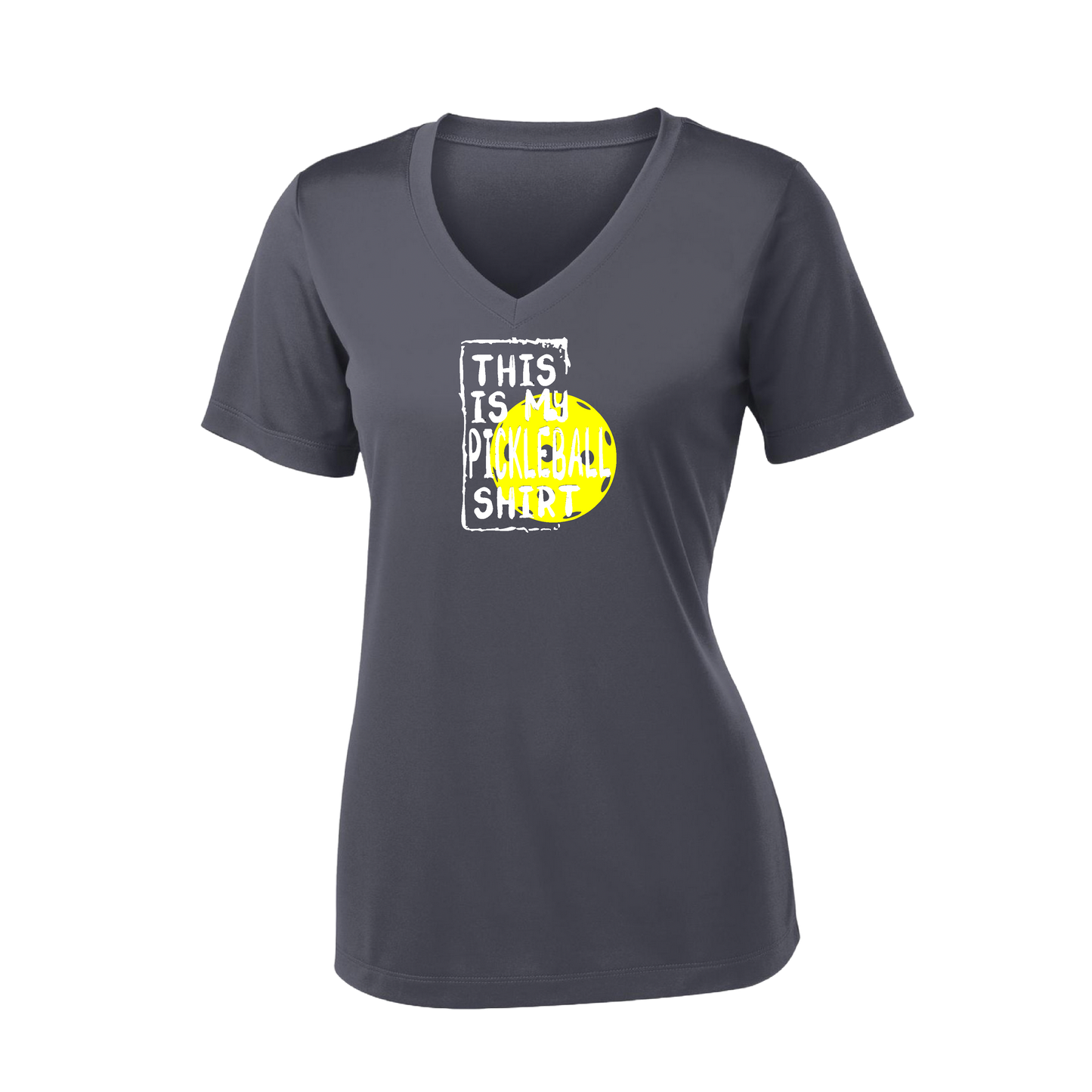 This Is My Pickleball Shirt | Women’s Short Sleeve V-Neck Shirt | 100% Polyester