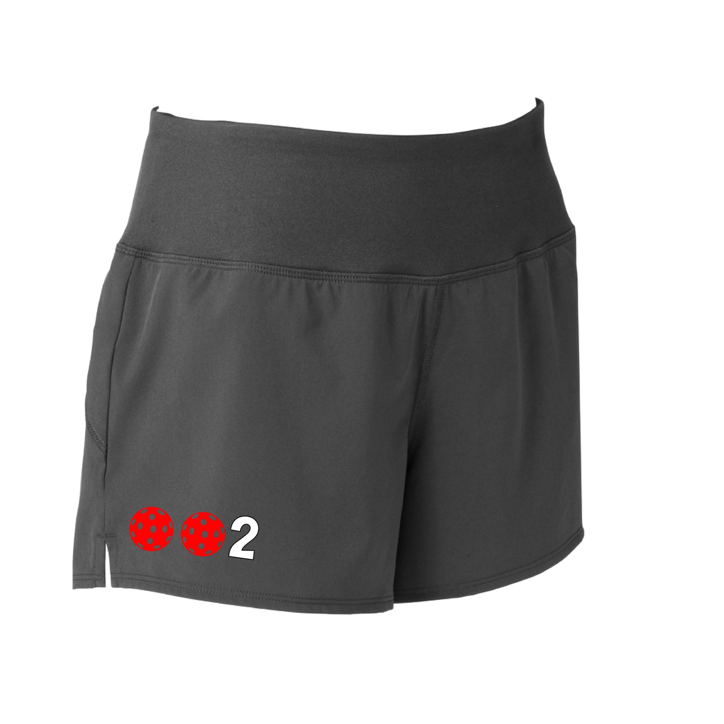 002 With Pickleballs (Colors Yellow White Pink Red Green) | Women's Pickleball Shorts