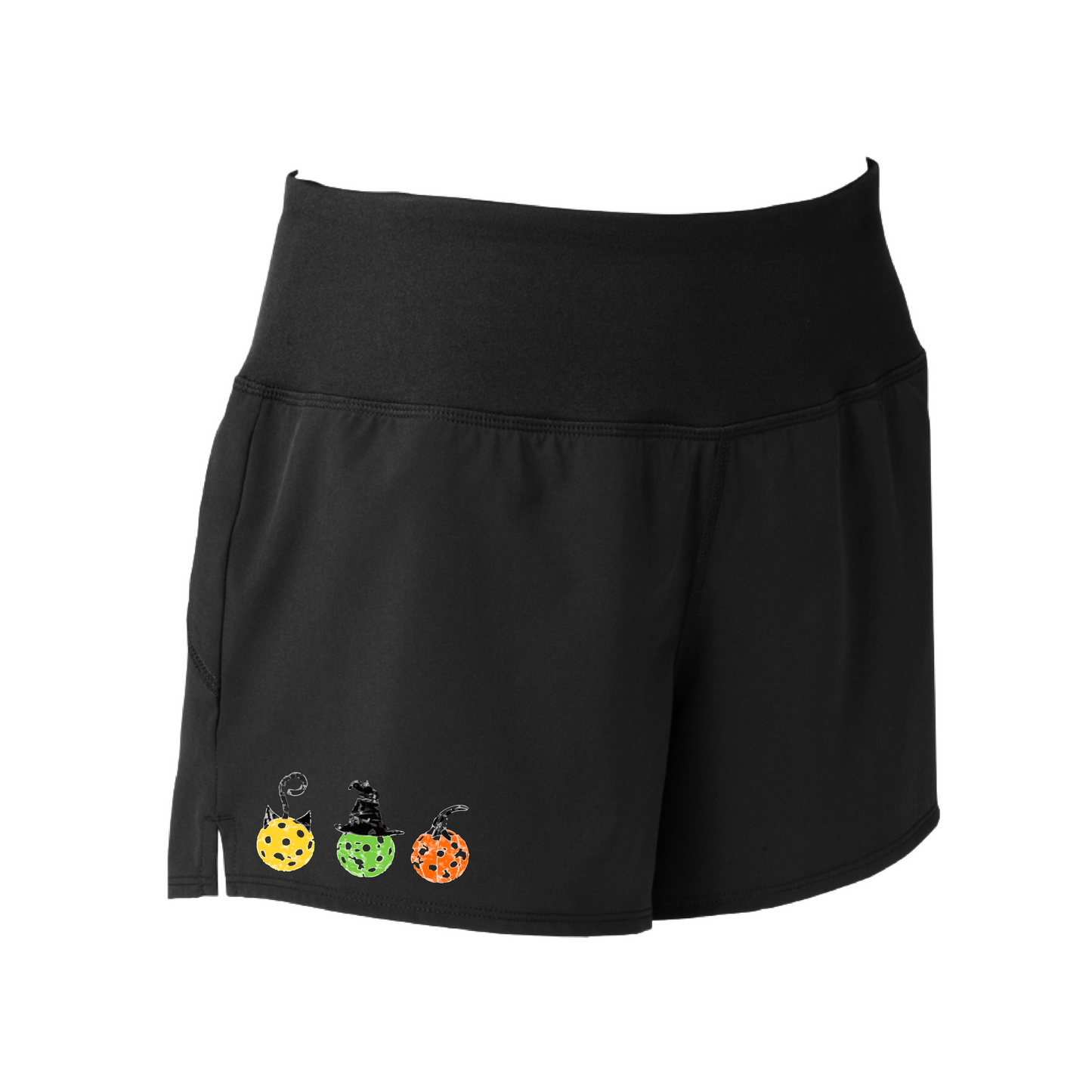 Cat Witch Pumpkin  | Women's Pickleball Shorts