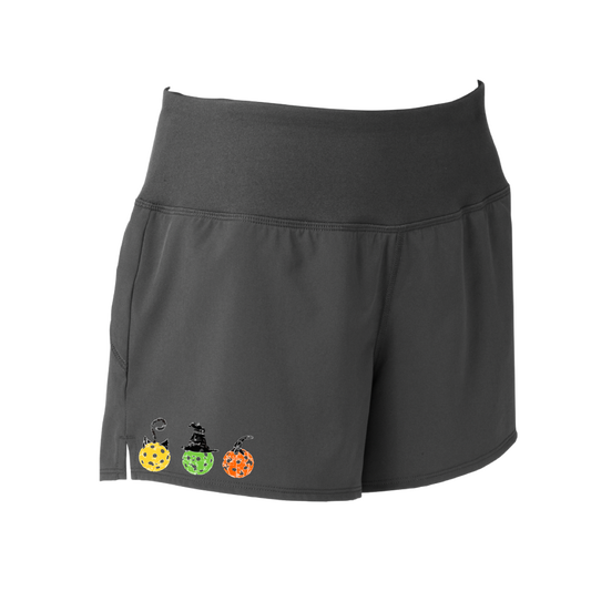 Cat Witch Pumpkin  | Women's Pickleball Shorts