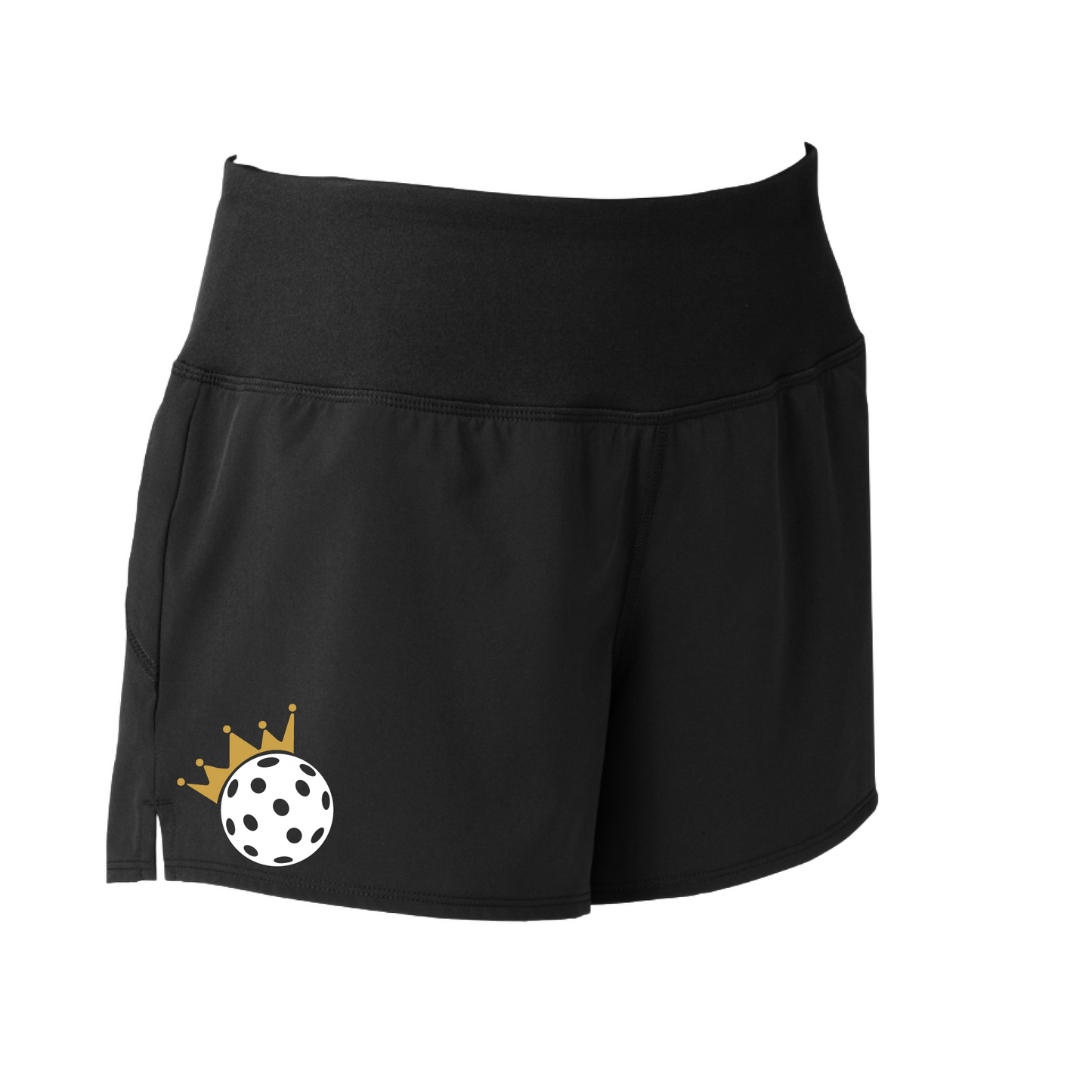 The Pickleball Queen and Crown Shorts are designed to offer women the ultimate in versatility, comfort, and security. With an exterior cell phone pocket on the waistband and a removable tag for extra comfort, you can transition from the court to your day-to-day activities with ease. Additionally, thanks to the 3 1/2" inseam, the shorts won't ride up no matter how physically demanding the pickleball game.