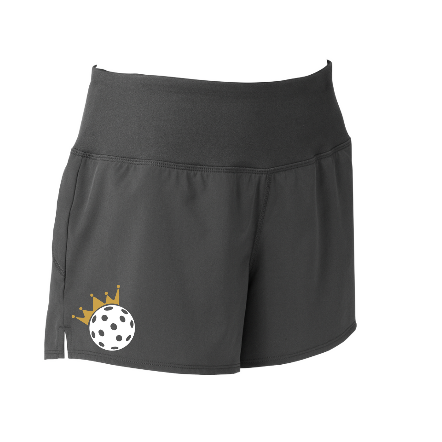 The Pickleball Queen and Crown Shorts are designed to offer women the ultimate in versatility, comfort, and security. With an exterior cell phone pocket on the waistband and a removable tag for extra comfort, you can transition from the court to your day-to-day activities with ease. Additionally, thanks to the 3 1/2" inseam, the shorts won't ride up no matter how physically demanding the pickleball game.