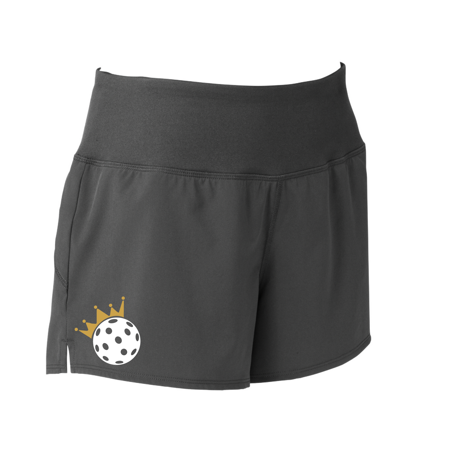 The Pickleball Queen and Crown Shorts are designed to offer women the ultimate in versatility, comfort, and security. With an exterior cell phone pocket on the waistband and a removable tag for extra comfort, you can transition from the court to your day-to-day activities with ease. Additionally, thanks to the 3 1/2" inseam, the shorts won't ride up no matter how physically demanding the pickleball game.