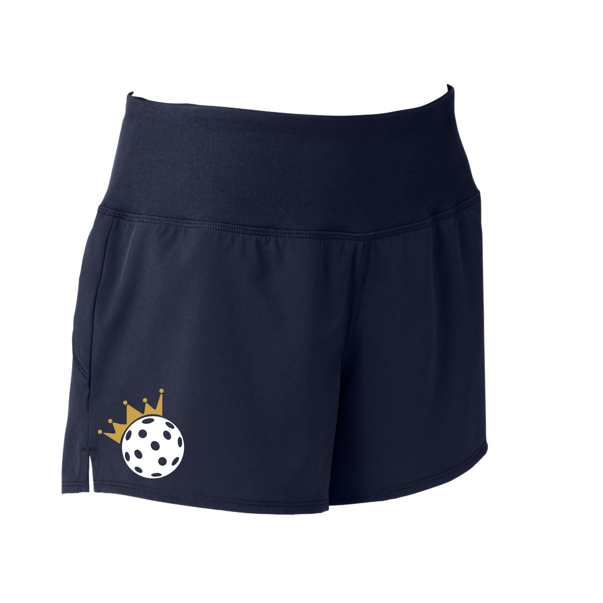 The Pickleball Queen and Crown Shorts are designed to offer women the ultimate in versatility, comfort, and security. With an exterior cell phone pocket on the waistband and a removable tag for extra comfort, you can transition from the court to your day-to-day activities with ease. Additionally, thanks to the 3 1/2" inseam, the shorts won't ride up no matter how physically demanding the pickleball game.