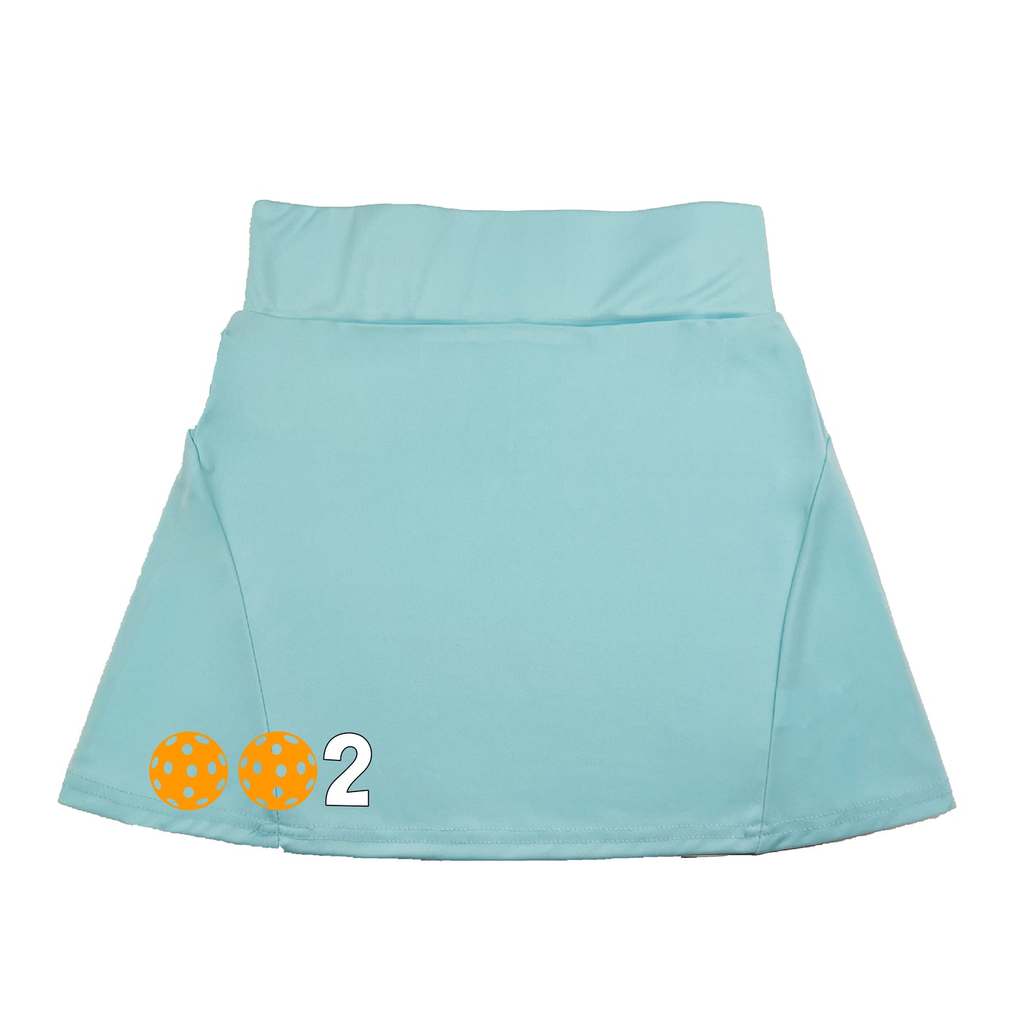 002 With Pickleballs (Colors Green, Orange, Red) | Women's Flirty Pickleball Skort