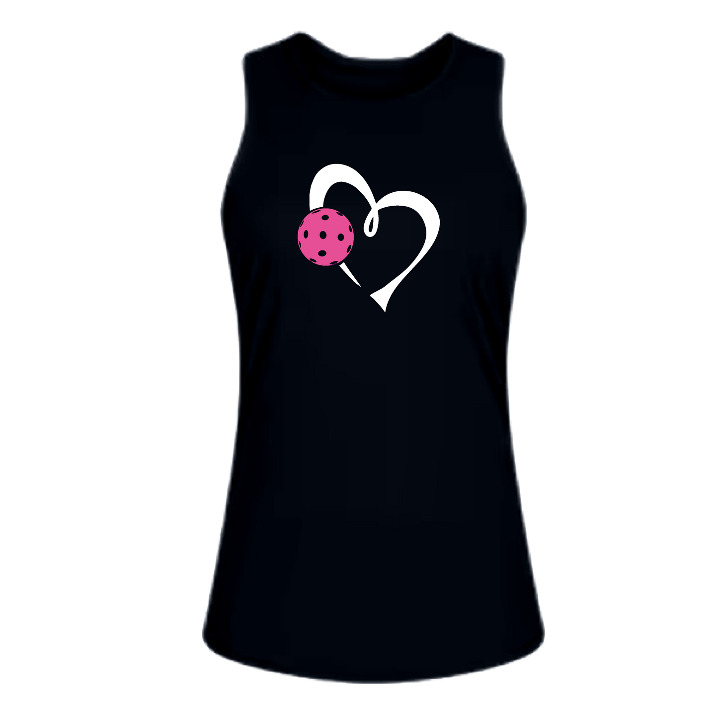 Love Pickleball (Pink)| Women's Split Back or Tied Back Pickleball Tank | 80/20 Nylon Spandex Mix